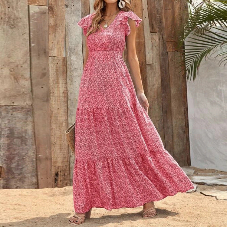 Robe d'Été Bohème à Imprimé Fleuri