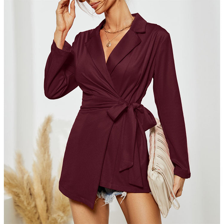 Ensemble Élégant avec Jupe et Combinaison à Manches Longues