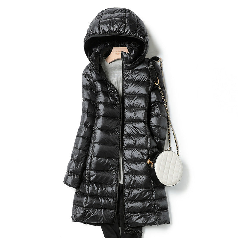 Manteau Long Léger en Duvet pour Femme