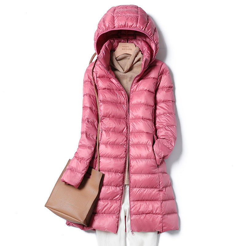 Manteau Long Léger en Duvet pour Femme