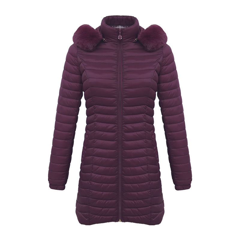 Parka Longue d'Hiver Ultra-légère Matelassée Femme