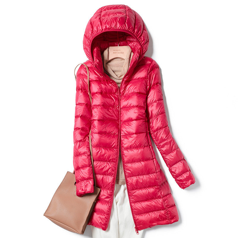 Manteau Long Léger en Duvet pour Femme