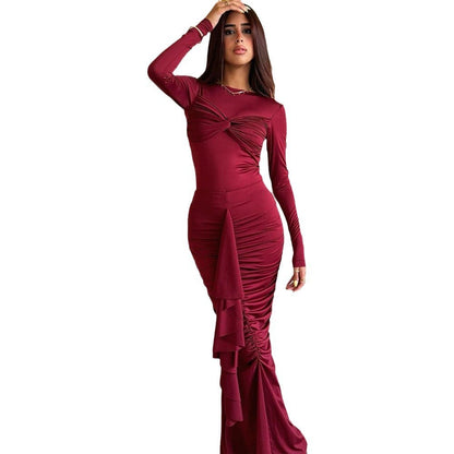 Robe à Volants Casual Automne