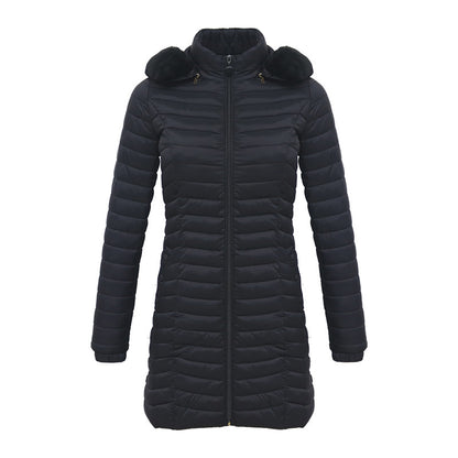 Parka Longue d'Hiver Ultra-légère Matelassée Femme