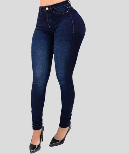 Pantalon Skinny Taille Haute Femme