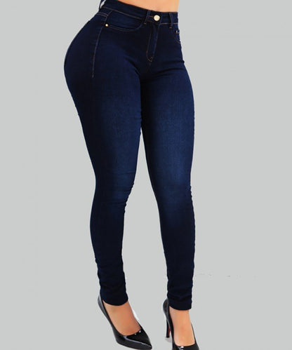 Pantalon Skinny Taille Haute Femme