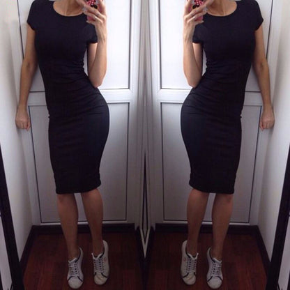 Robe moulante une pièce avec effet hanches