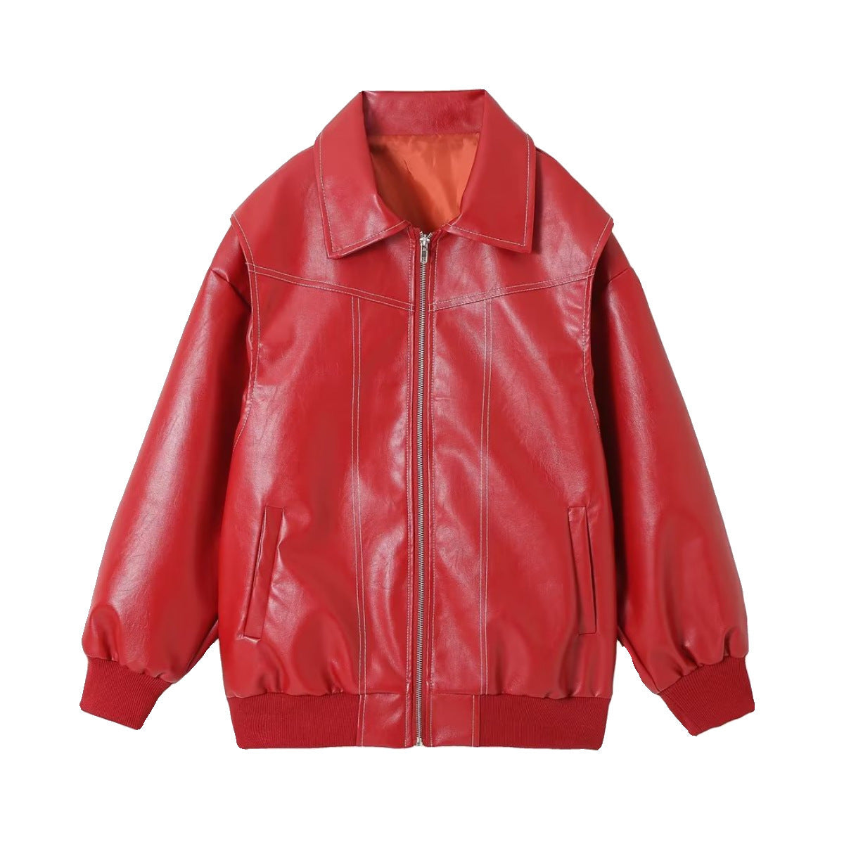 Veste Zippée Style Biker – Élégance et Audace