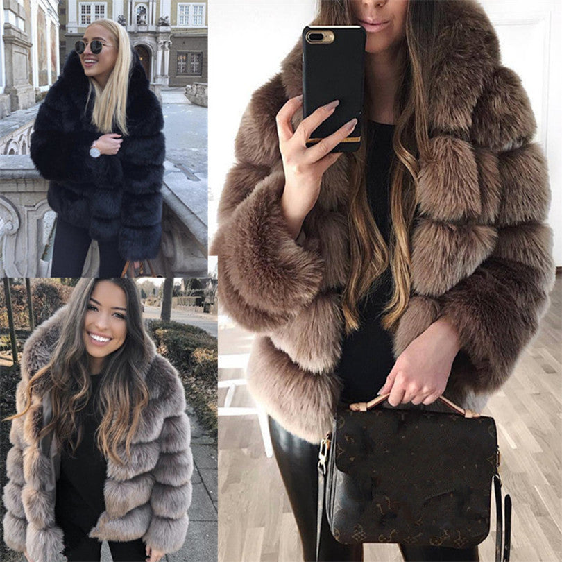 Veste en Fausse Fourrure