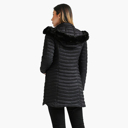 Parka Longue d'Hiver Ultra-légère Matelassée Femme