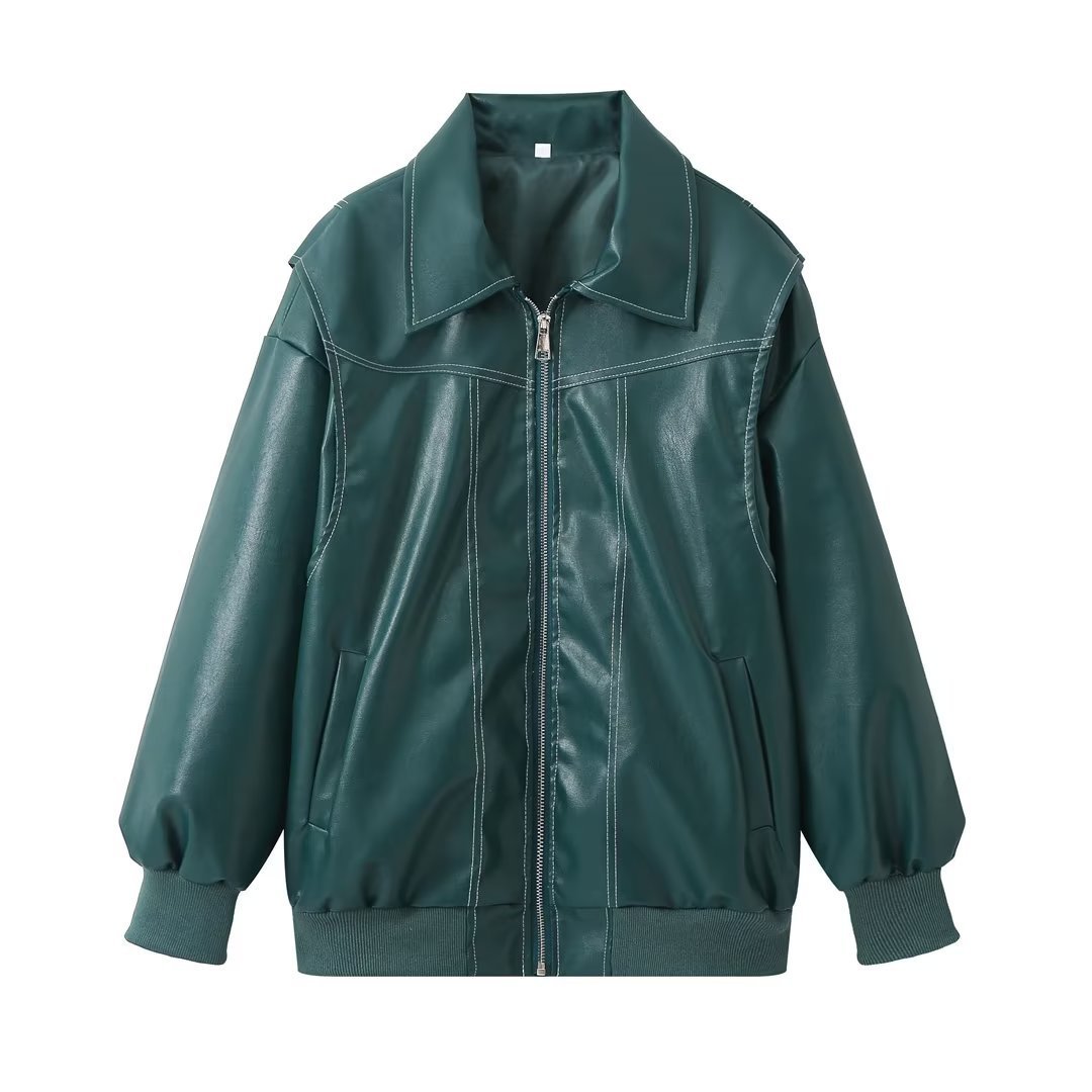 Veste Zippée Style Biker – Élégance et Audace