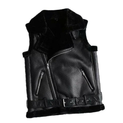 Veste Courte Épaissie avec Col en Fourrure