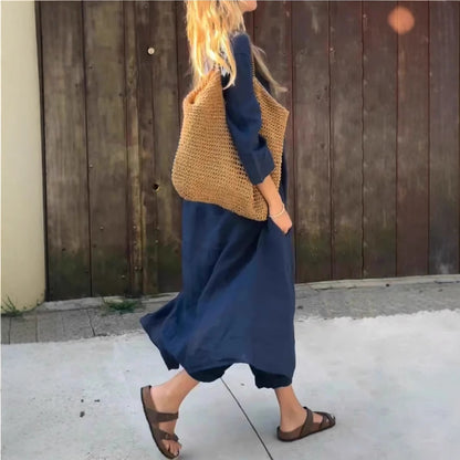 Ensemble Loose Col V avec Poches