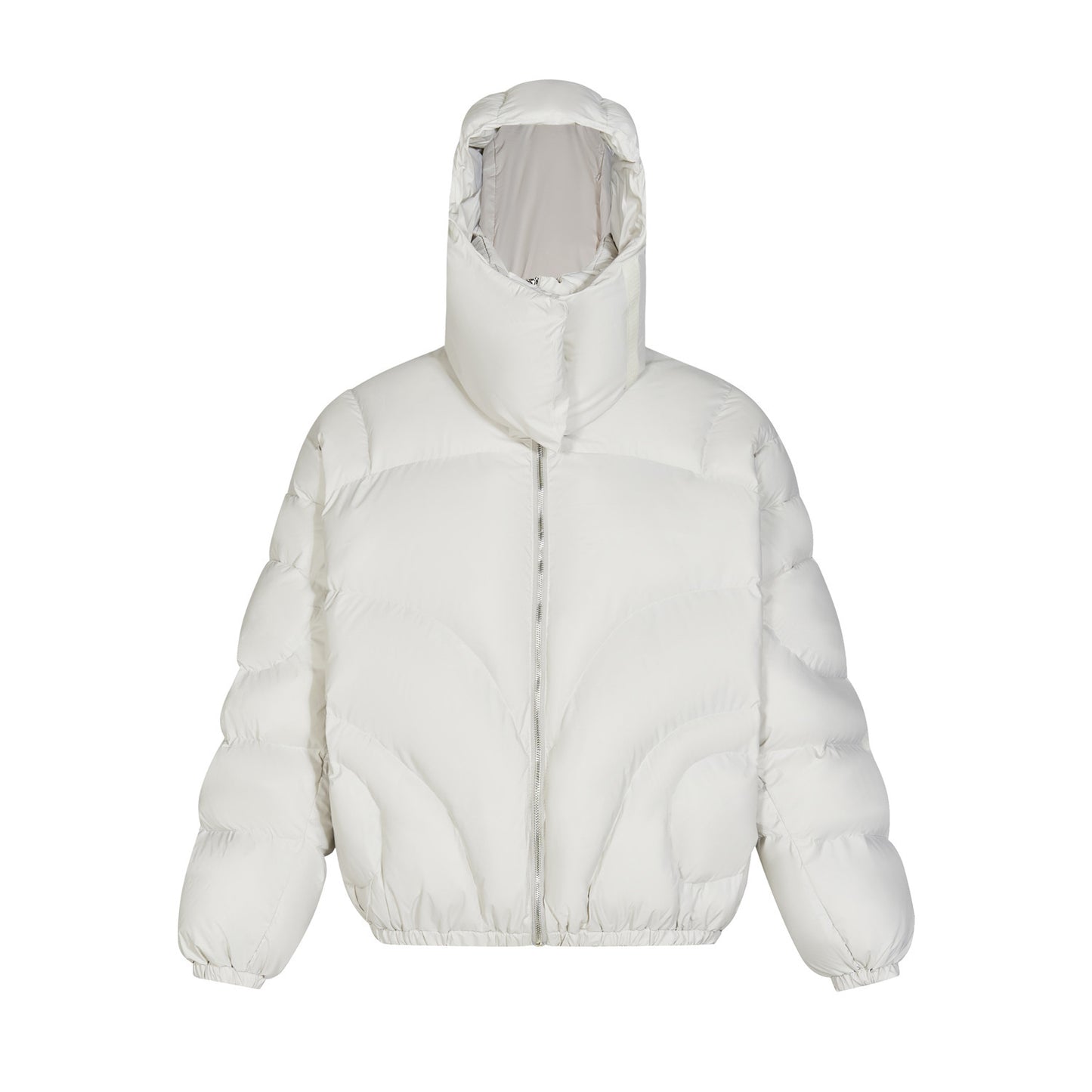 Manteau Matelassé Épais à Col Amovible pour Femme
