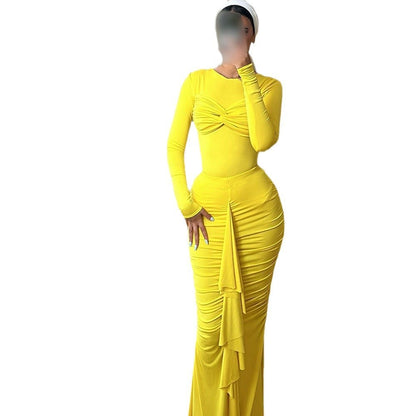 Robe à Volants Casual Automne