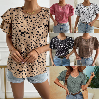 Top à Pois – Élégance Décontractée