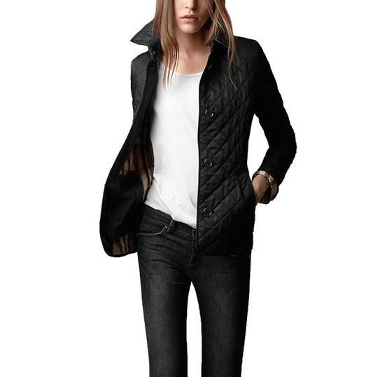 Manteau Slim à Col Classique et Boutonnage