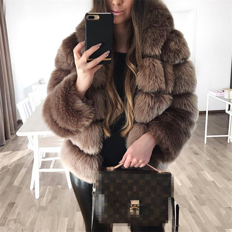 Veste en Fausse Fourrure