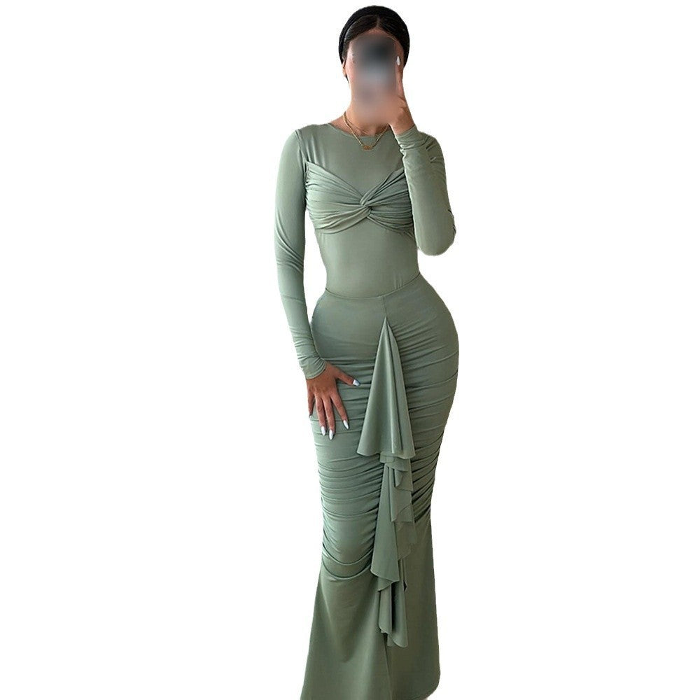 Robe à Volants Casual Automne