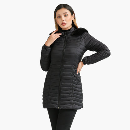 Parka Longue d'Hiver Ultra-légère Matelassée Femme