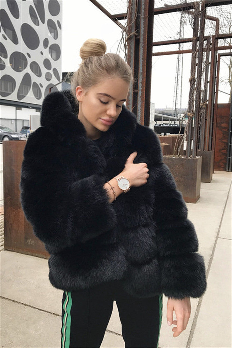 Veste en Fausse Fourrure