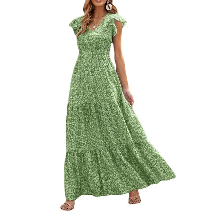 Robe d'Été Bohème à Imprimé Fleuri