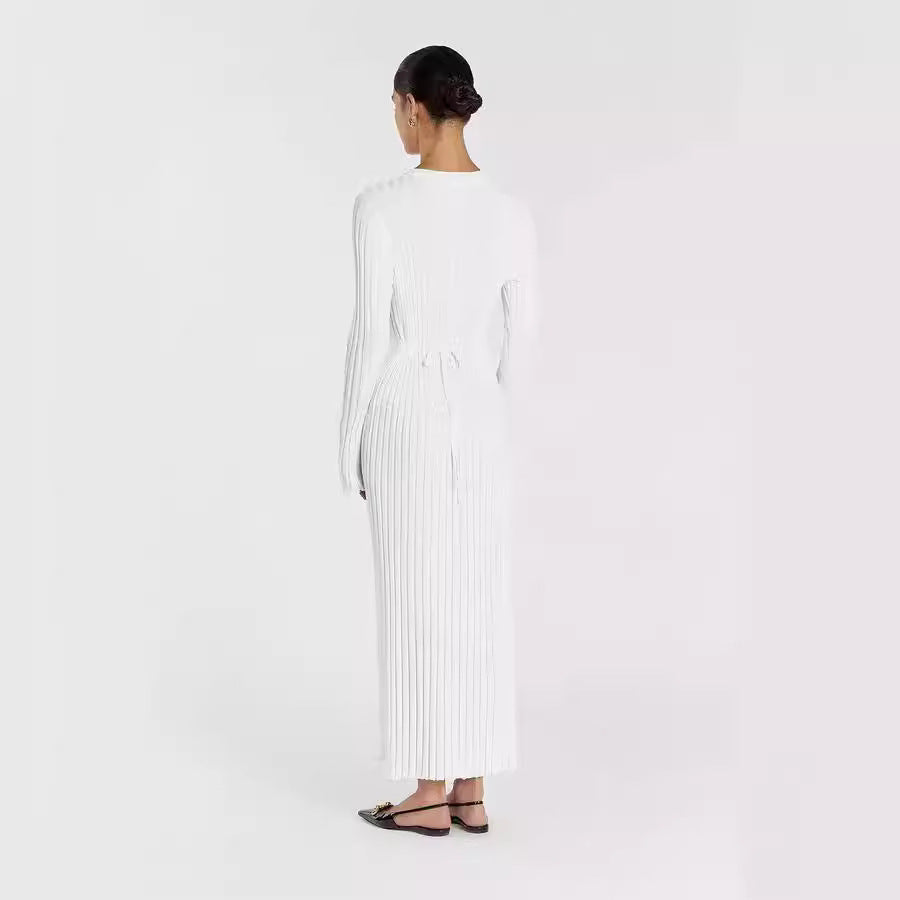 Robe Française Nouvelle à Col Rond et Coupe A-Line