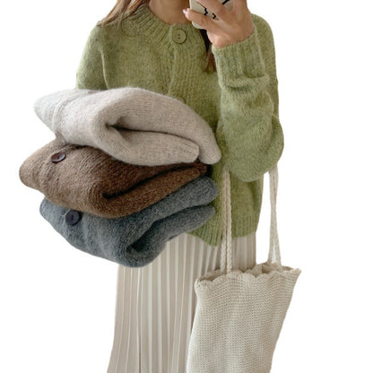 Pull Court à Manches Longues Rétro Unisexe