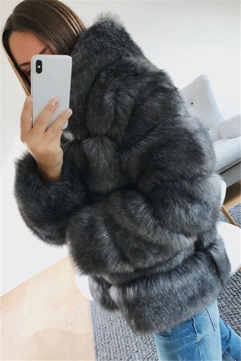 Veste en Fausse Fourrure