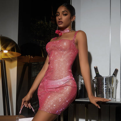 Robe Résille à Strass