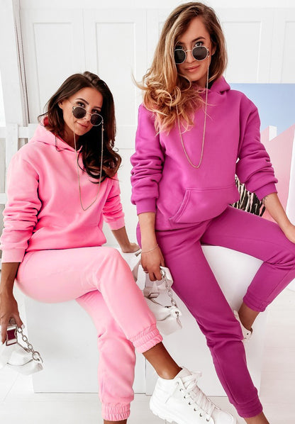 Ensemble Décontracté à Manches Longues avec Poches