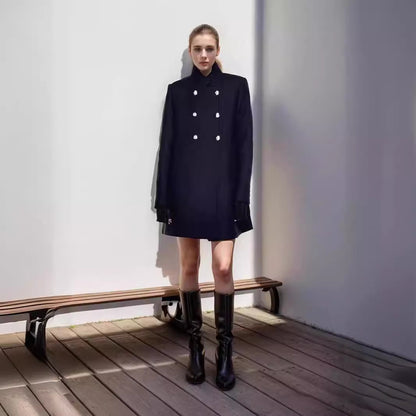 Manteau en laine élégant et ajusté pour femme