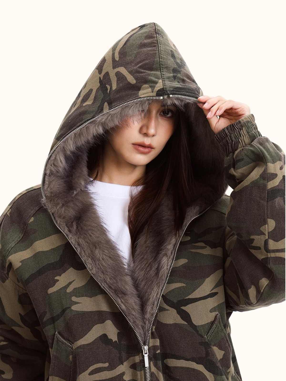 Veste Camouflage à Capuche – Confort et Style