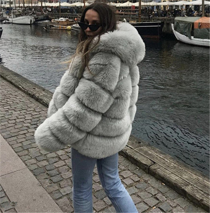 Veste en Fausse Fourrure