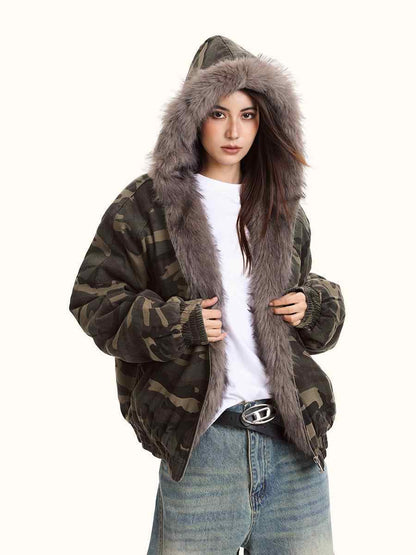 Veste Camouflage à Capuche – Confort et Style