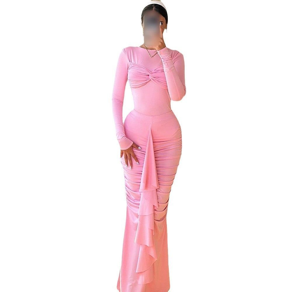 Robe à Volants Casual Automne