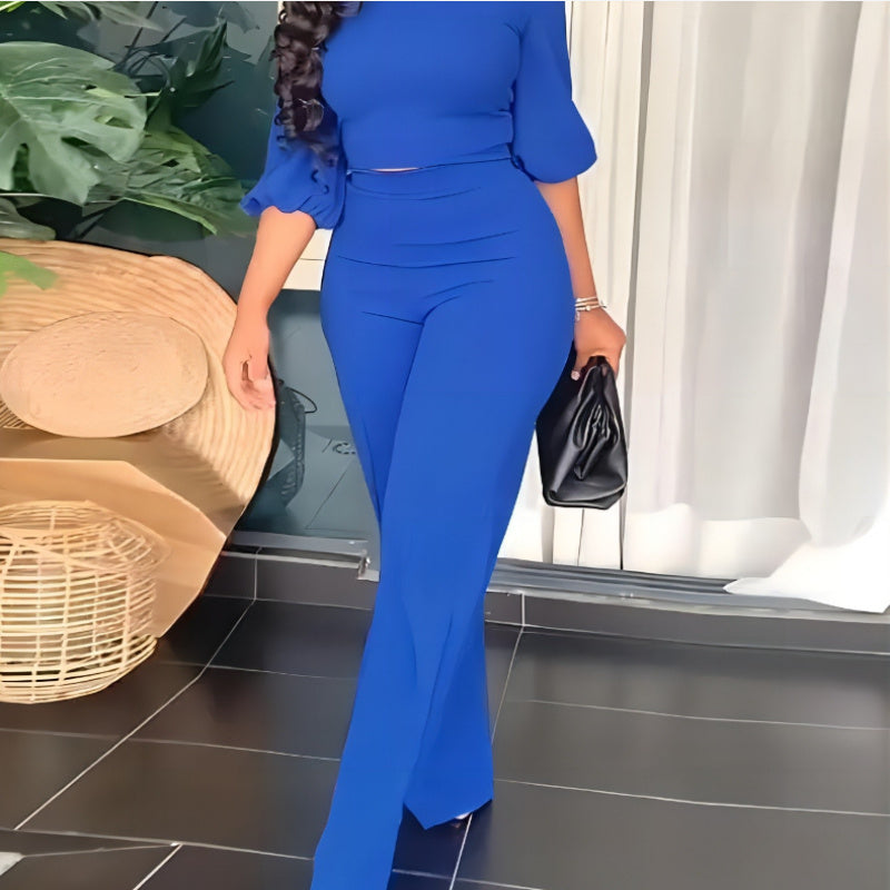 Ensemble Chic à Manches Lanternes