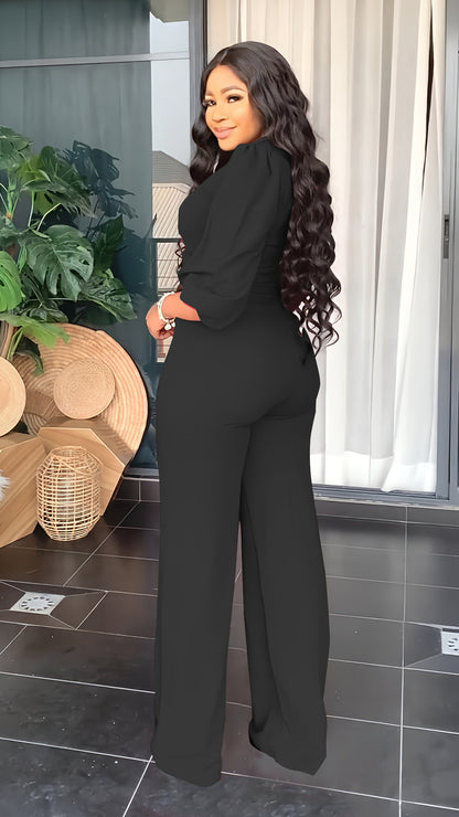 Ensemble Chic à Manches Lanternes