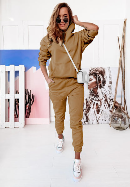 Ensemble Décontracté à Manches Longues avec Poches