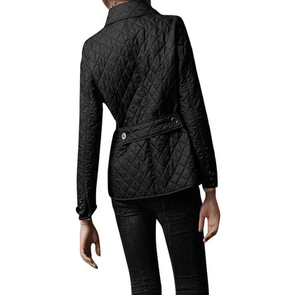 Manteau Slim à Col Classique et Boutonnage