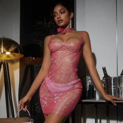 Robe Résille à Strass