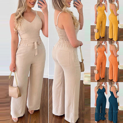 Ensemble Décontracté Camisole et Pantalon Droit
