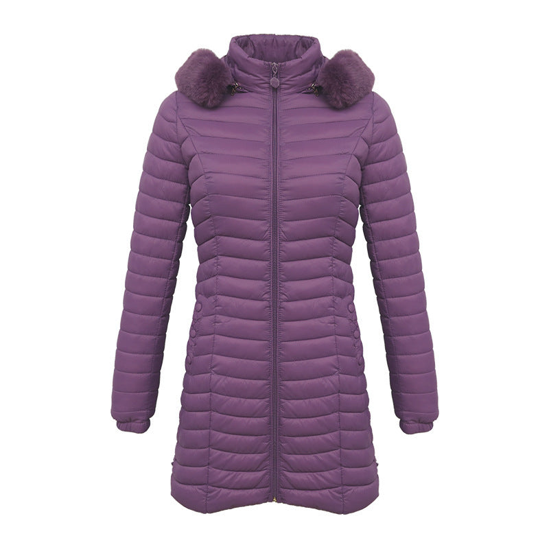 Parka Longue d'Hiver Ultra-légère Matelassée Femme
