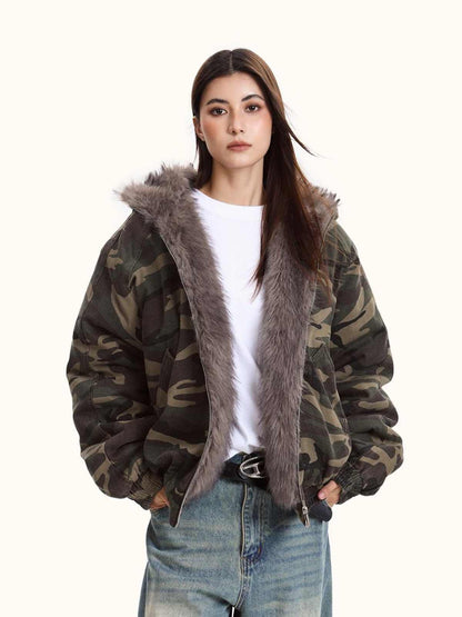 Veste Camouflage à Capuche – Confort et Style
