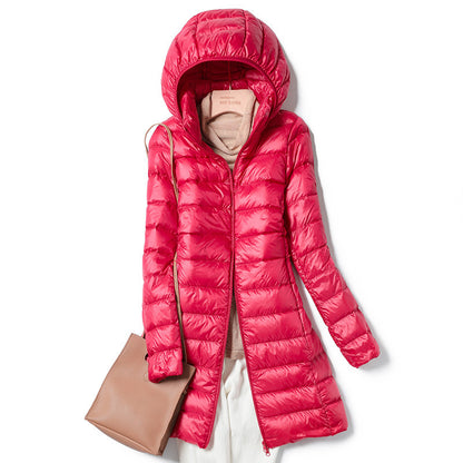 Manteau Long Léger en Duvet pour Femme